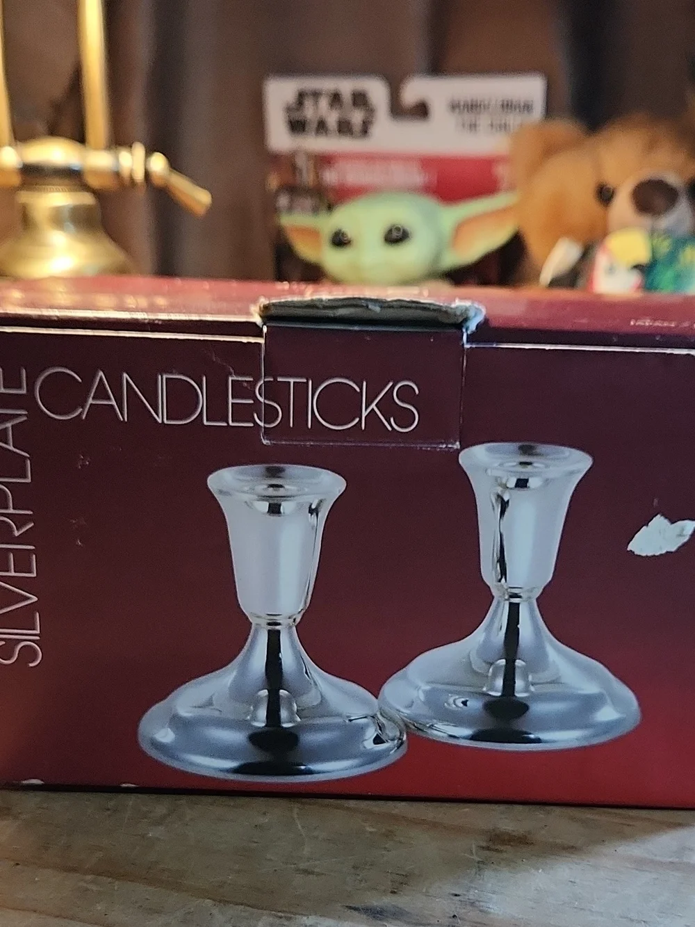 F.B. Rogers Silverplate Taper Candle Holders Pair 3.5in Round Boxed, Vintage New